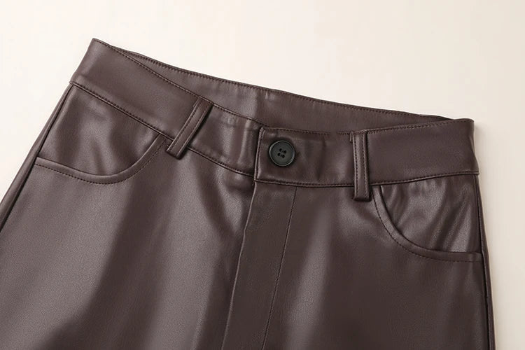 LESLI PU LEATHER PANTS
