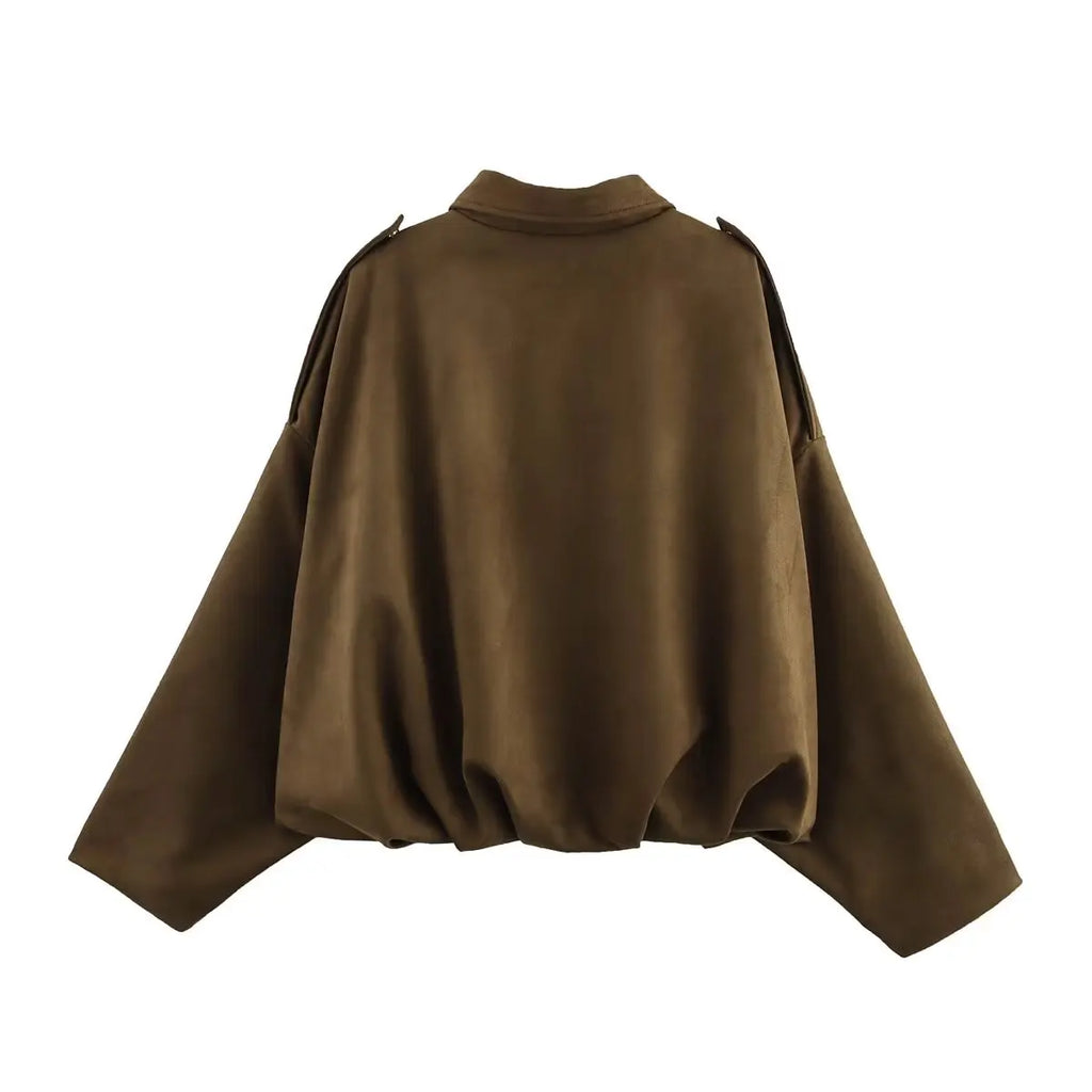 LILO SUEDE BOMBER JACKET