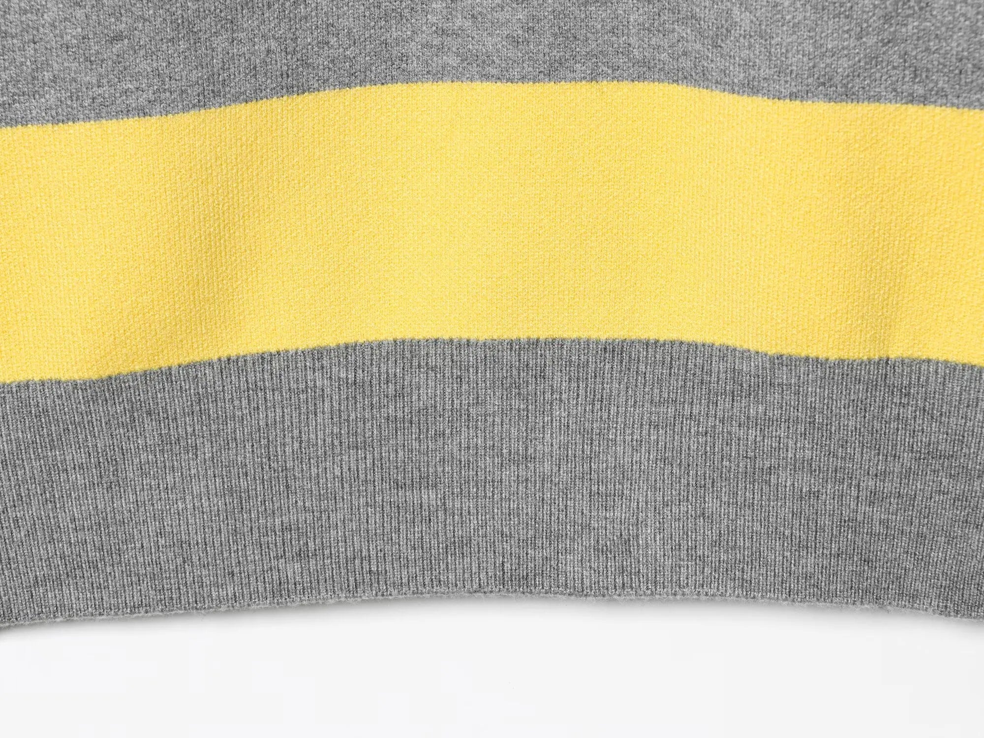 YENKYE 2025 Women Striped Knit Polo Neck Sweater Long Sleeve Casual Loose Autumn Pullover Tops