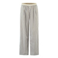 YENKYE Europe And America Striped Wide Leg Pants Women Vintage Elastic High Waist Casual Summer Trousers Female pantalones