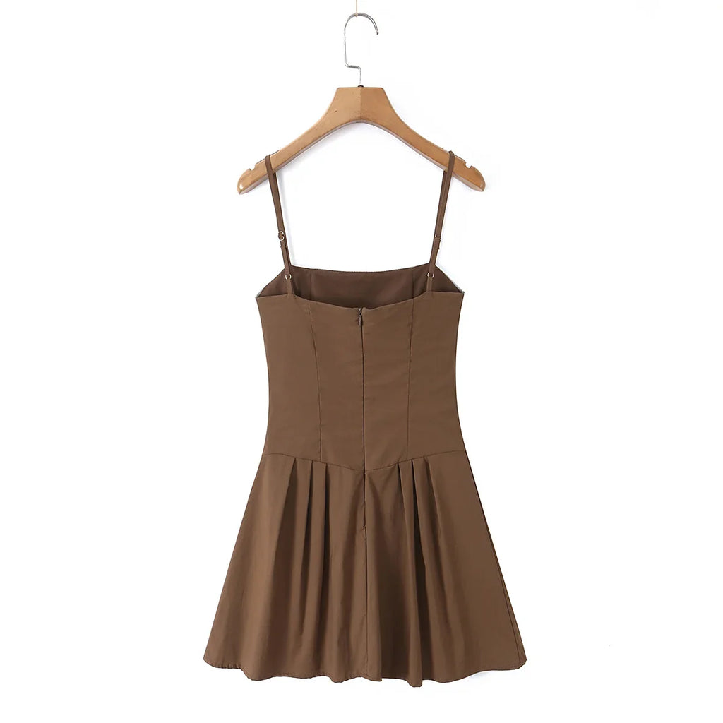 YENKYE New 2026 Women Lace Trim Spaghetti Strap Mini Dress Sweet Girls Slim A-Line Casual Summer Sundress Vacation Robe