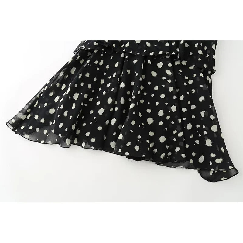 CYNTI POLKA DOT MINI DRESS