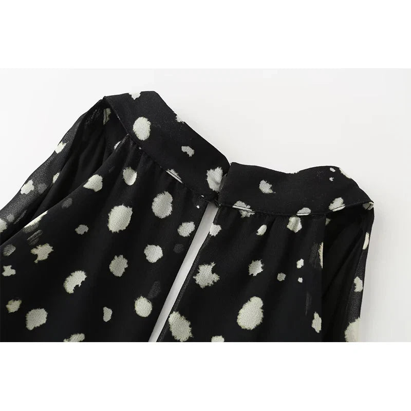 CYNTI POLKA DOT MINI DRESS