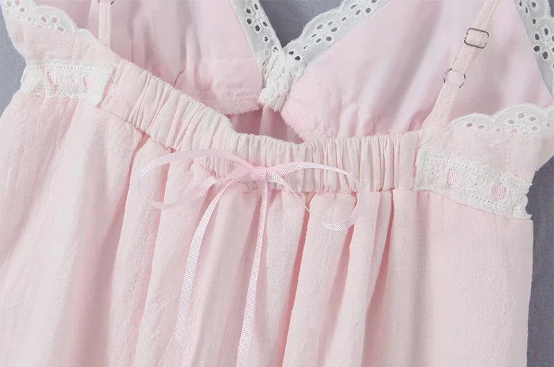 Chu Sau beauty 2023 Women New Summer Fashion Sweet Flower Chic Straped Mini Dress Sexy Slim Hollow Out Lace Super Short Dresses
