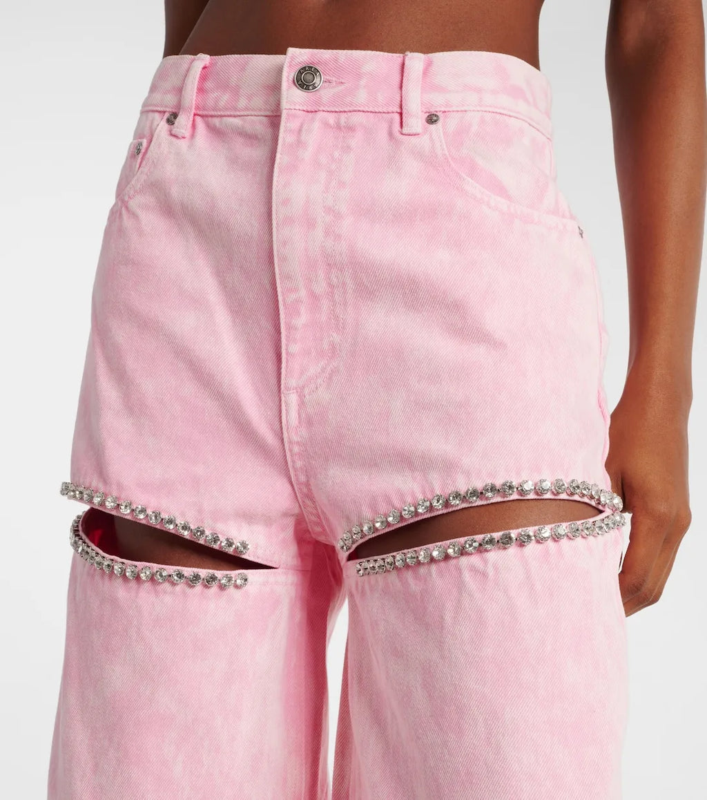 SINDI CUT OUT CRYSTAL JEANS