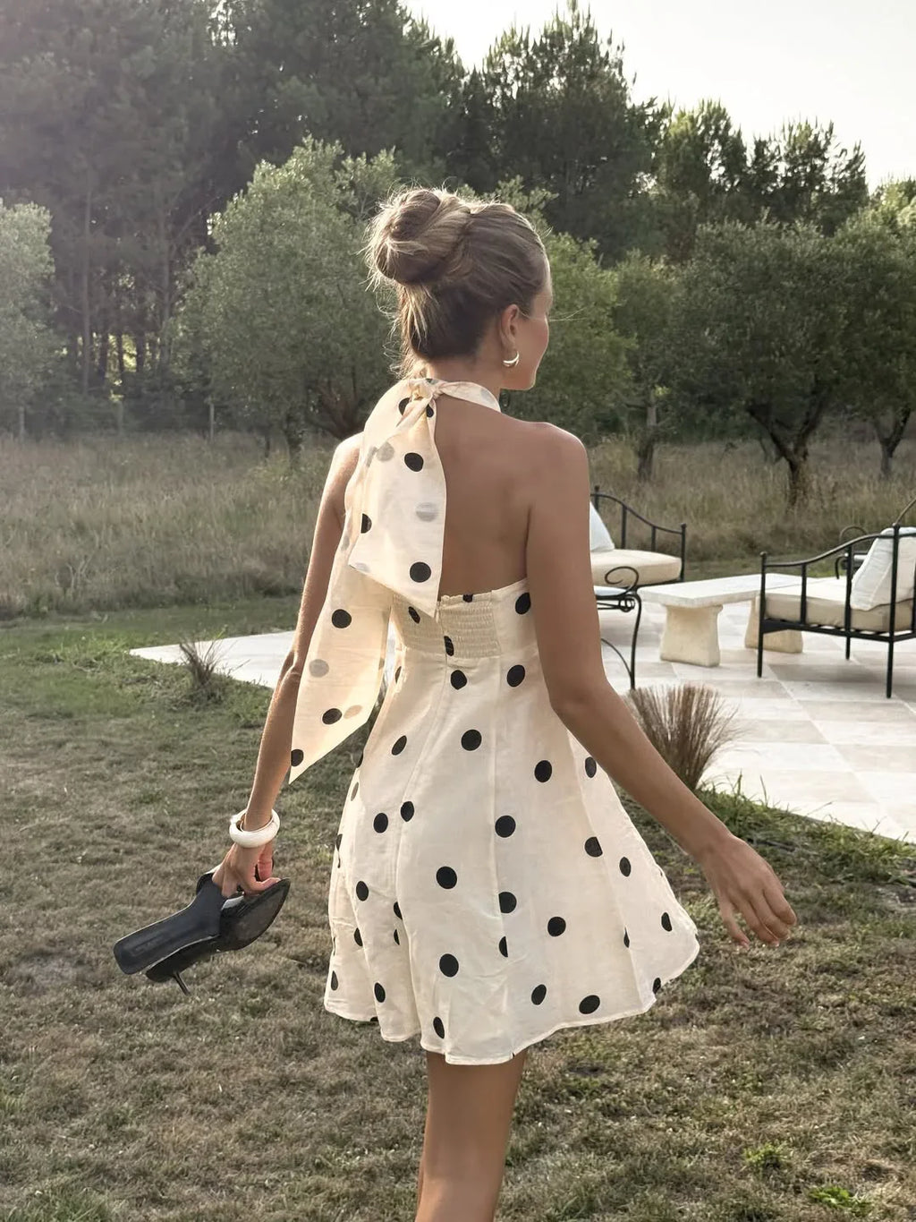 MARENA POLKA DOT MINI DRESS