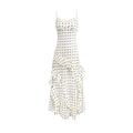 ADELISIA POLKA DOT RUFFLE DRESS