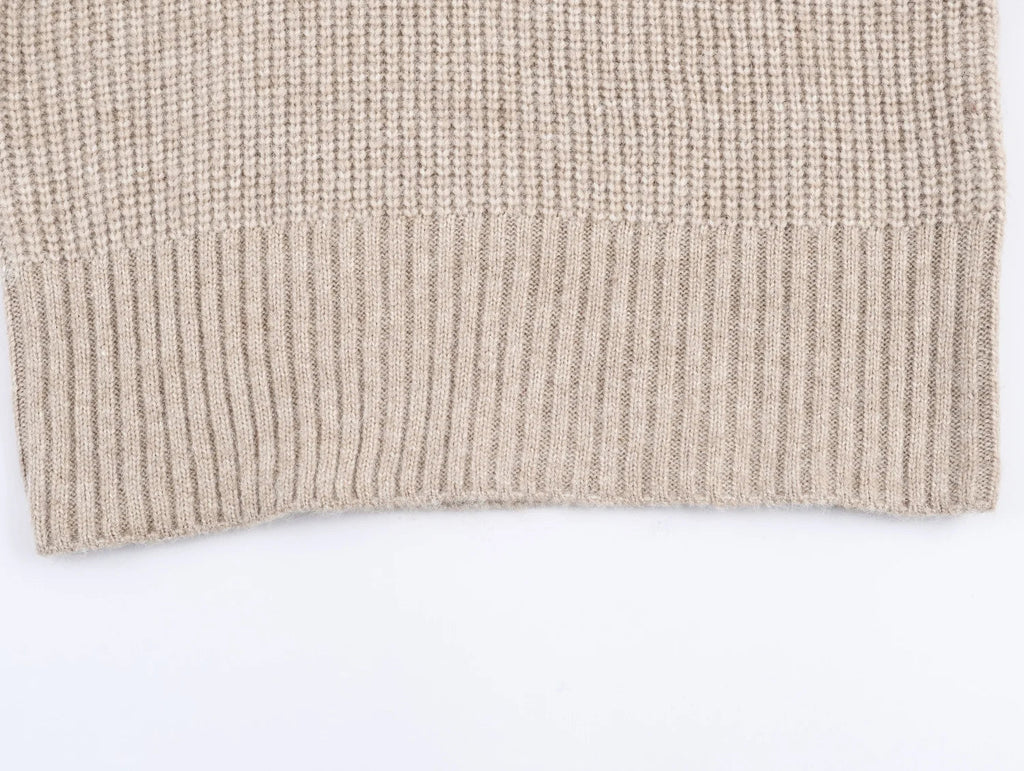 YENKYE High Neck With Bow Knit Pullover Women Long Sleeve Spring 2026 Elegant Sweater Chic Lady Tops