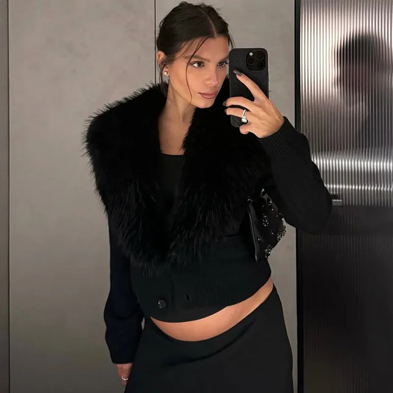 JIANA FUR CARDIGAN