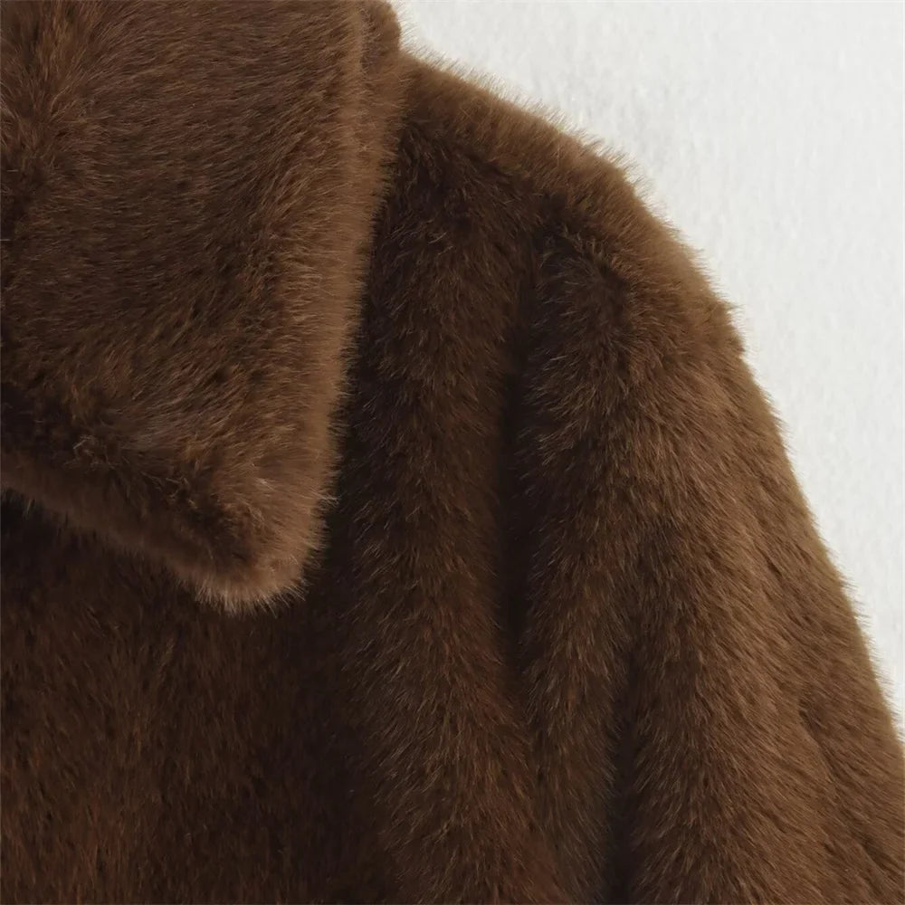 ALICIA FAUX FUR COAT