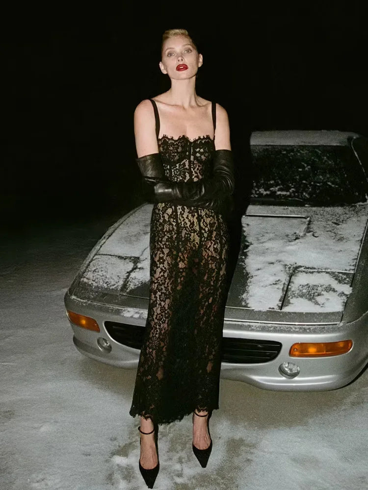 BRENDA LACE MAXI DRESS