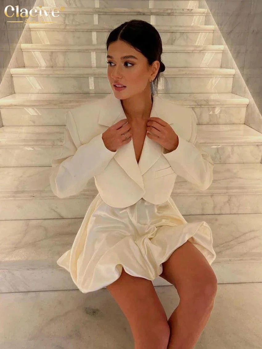 SATIN MINI SKIRT