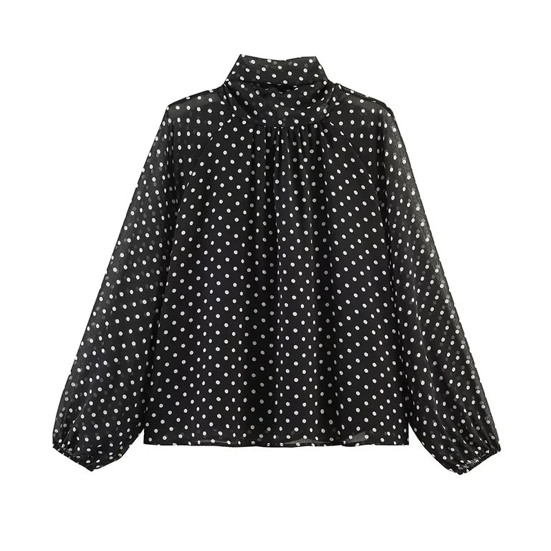 AMAR POLKA DOT BLOUSE
