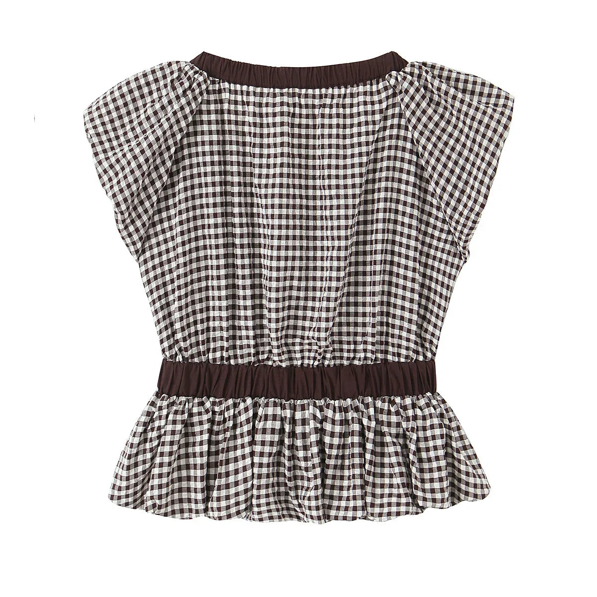 SARA PLAID BLOUSE
