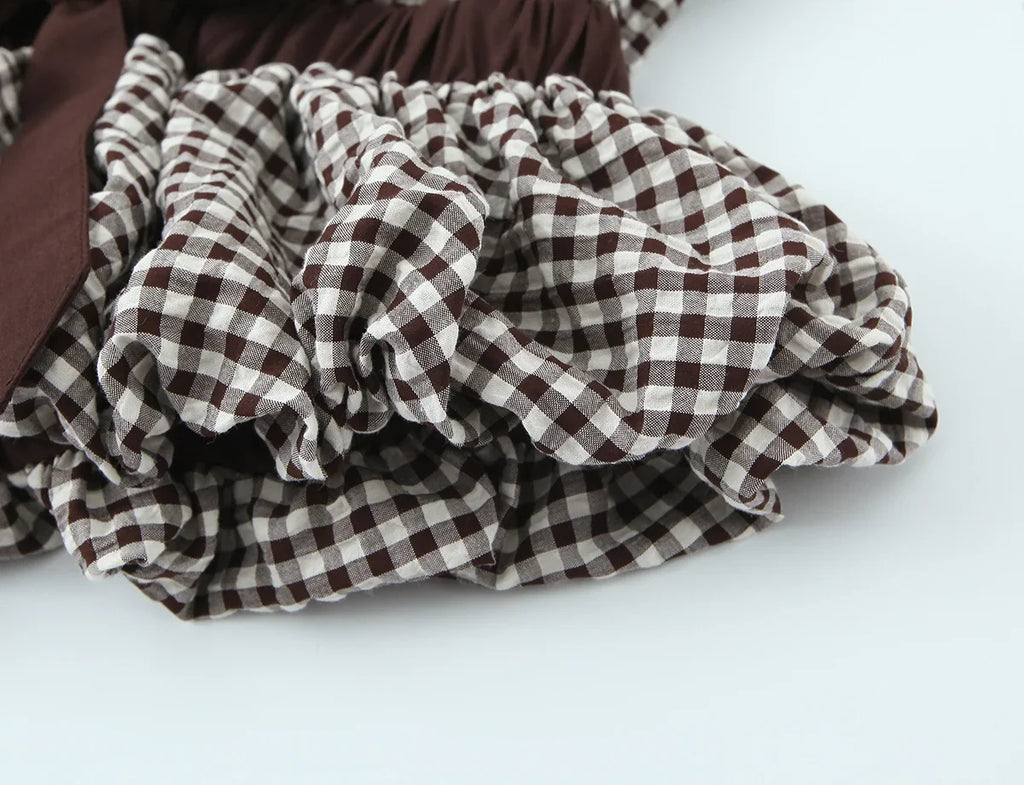 SARA PLAID BLOUSE