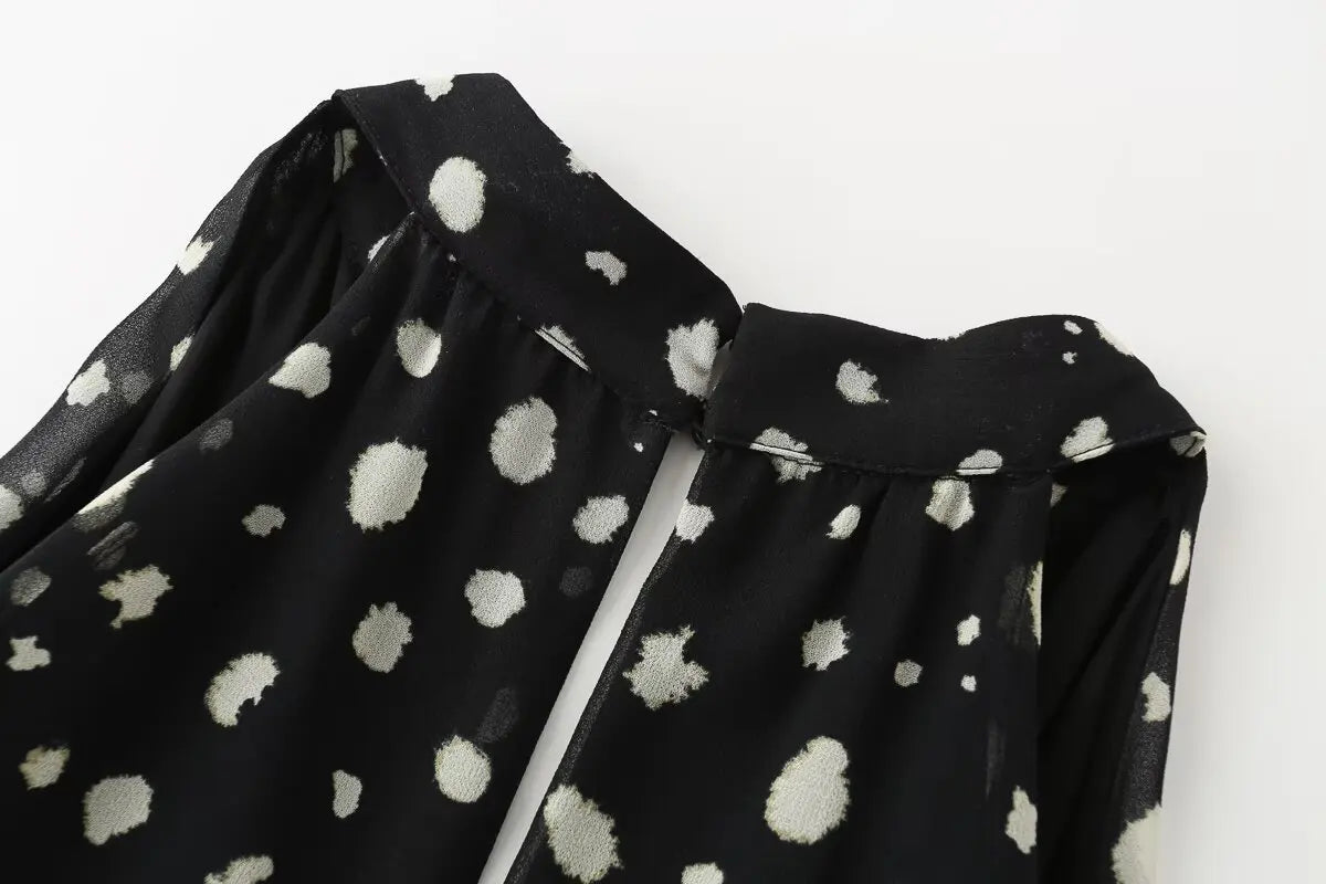 CYNTI POLKA DOT MINI DRESS
