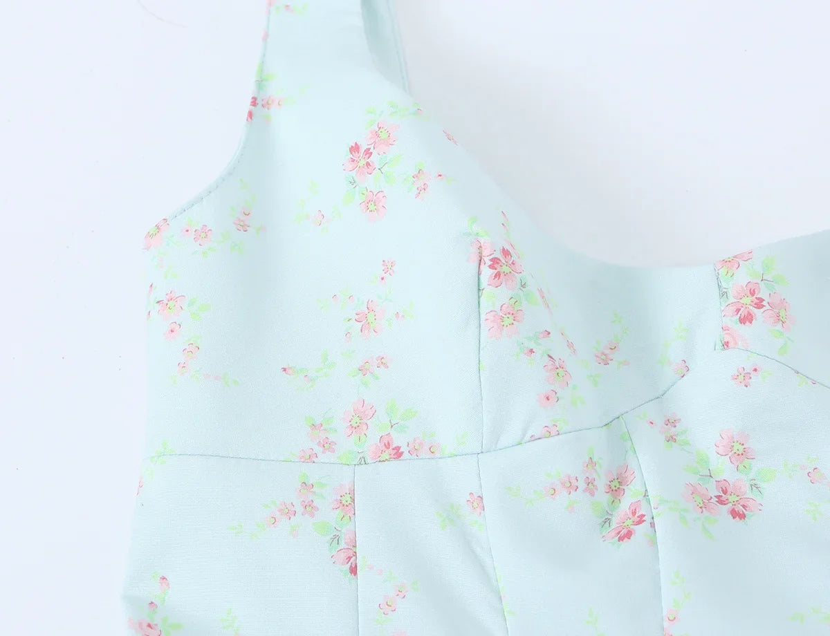 AMITU FLORAL MINI DRESS