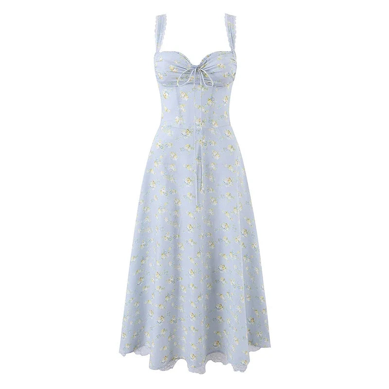 ZADEHA FLORAL MIDI DRESS