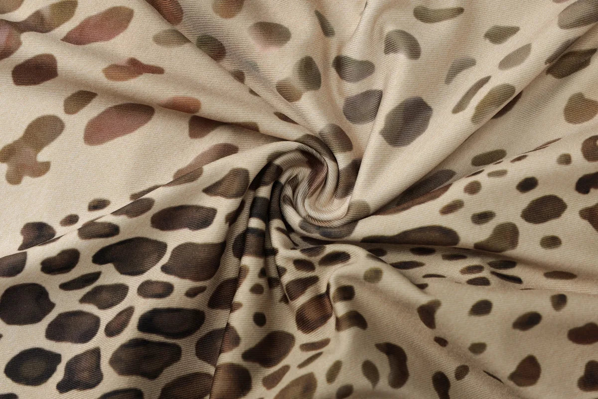 Cryptographic Fashion Halter Leopard Sexy Backless Maxi Dress Women Club Outfits Bandage Embellished Long Dresses Robe Clothes