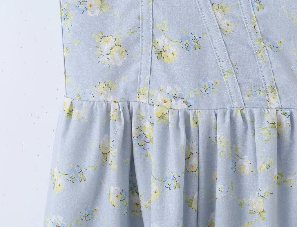 TEILOR FLORAL MIDI DRESS