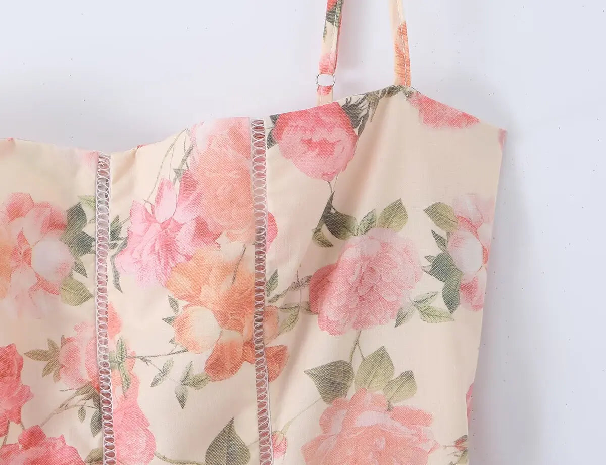 HARI FLORAL MIDI DRESS