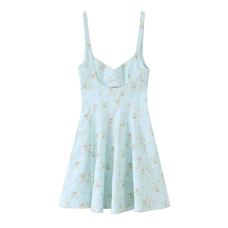 AMITU FLORAL MINI DRESS