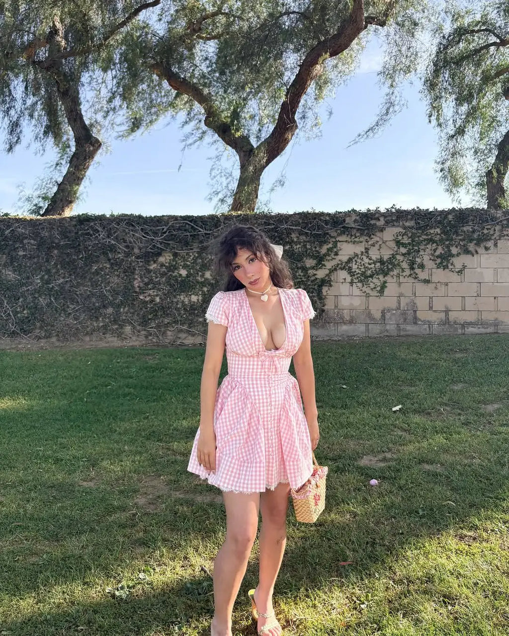 AISHA PLAID MINI DRESS