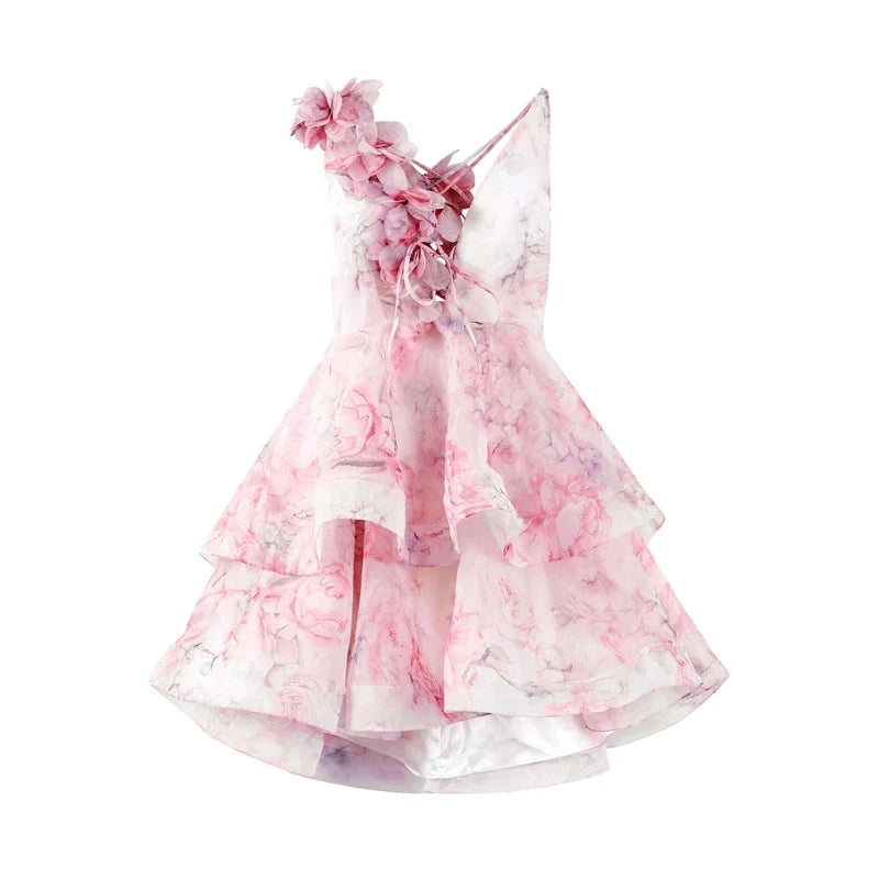 KAIA FLORAL MINI DRESS