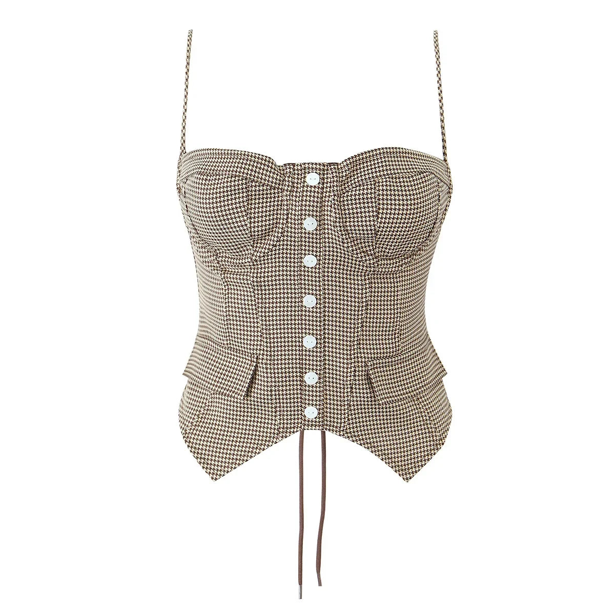 MELANIE PLAID CORSET