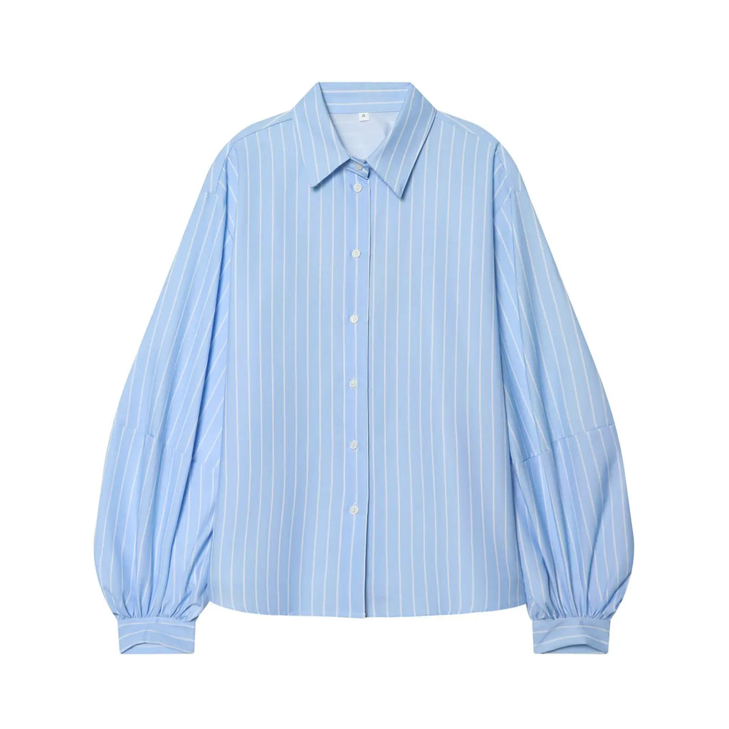 MIRELI PUFF SLEEVE STRIPED SHIRT