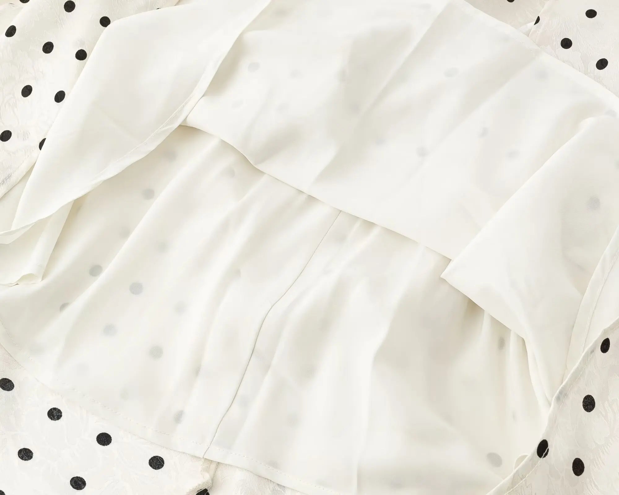 ADELISIA POLKA DOT RUFFLE DRESS
