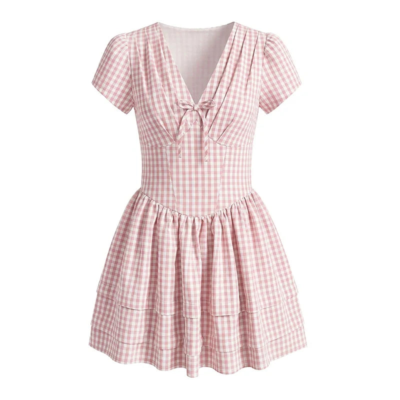 MARLEE PLAID MINI DRESS