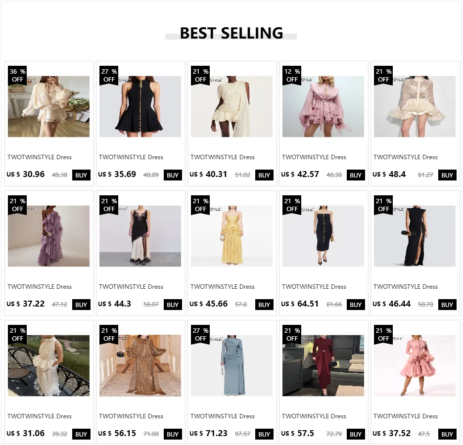 TWOTWINSTYLE Slimming Spliced Zipper Fashion Mini Dresses for Women High Neck Sleeveless High Waist Patchwork Folds Dress Female