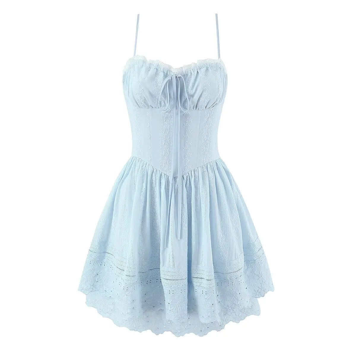 ELLIS EMBROIDERY MINI DRESS