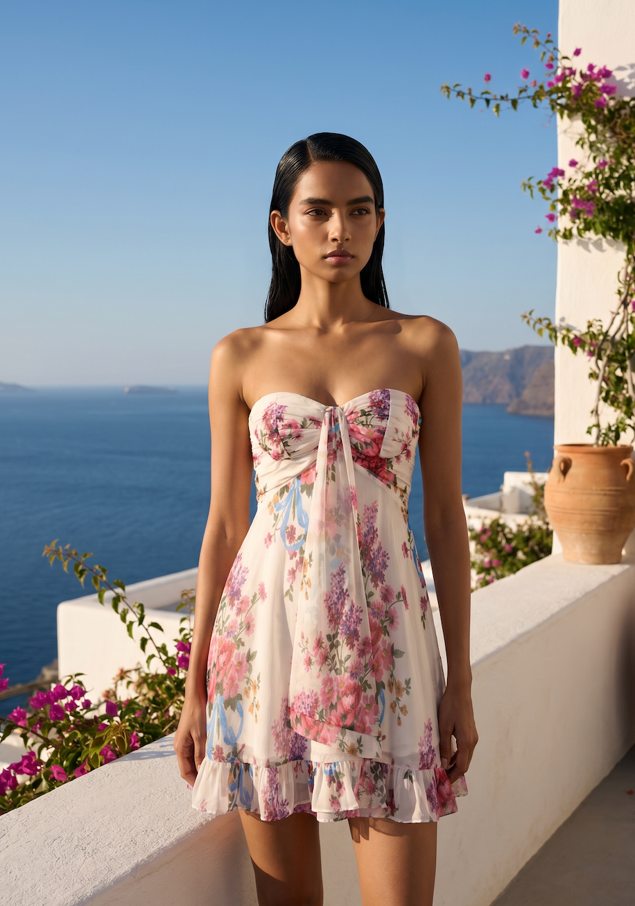 TEAGAN FLORAL MINI DRESS