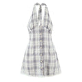 VIVIAN PLAID MINI DRESS