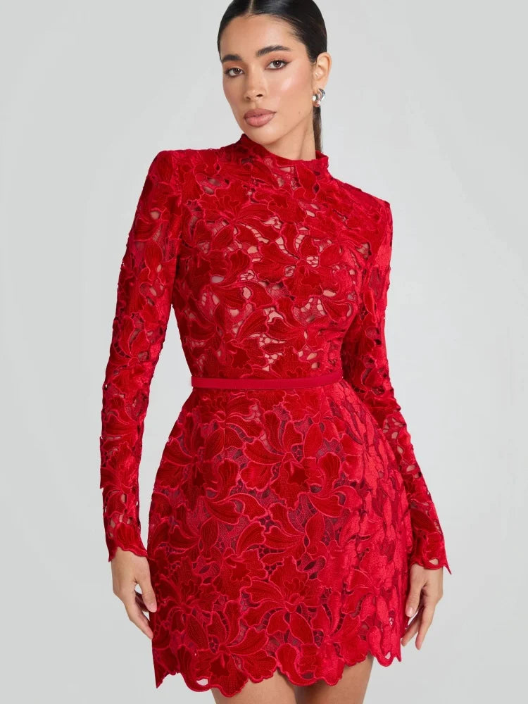 MARIA LACE MINI DRESS
