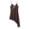 AMAIA LACE SATIN DRESS