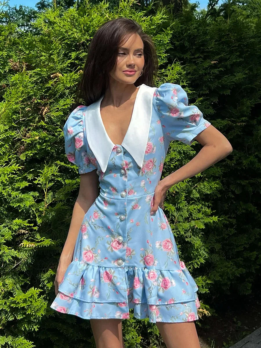 AYLIN FLORAL MINI DRESS
