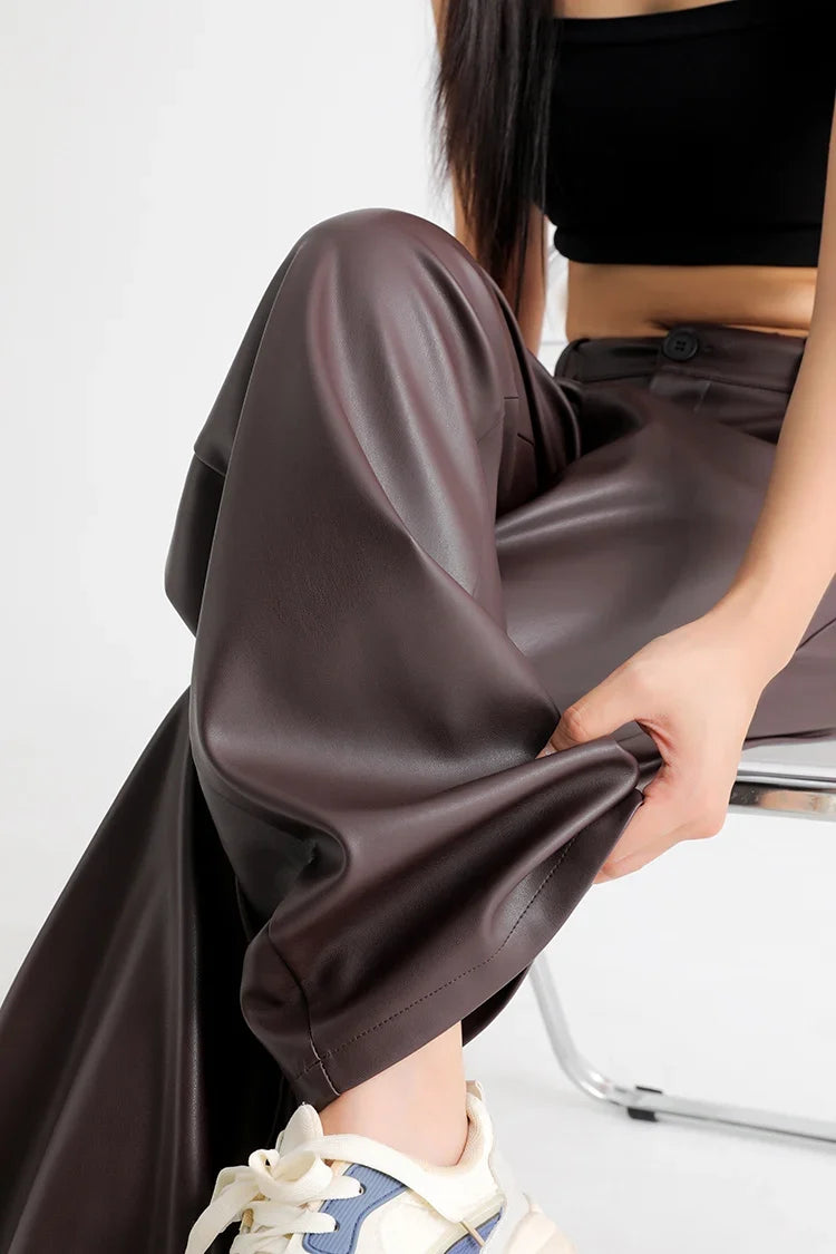 LESLI PU LEATHER PANTS