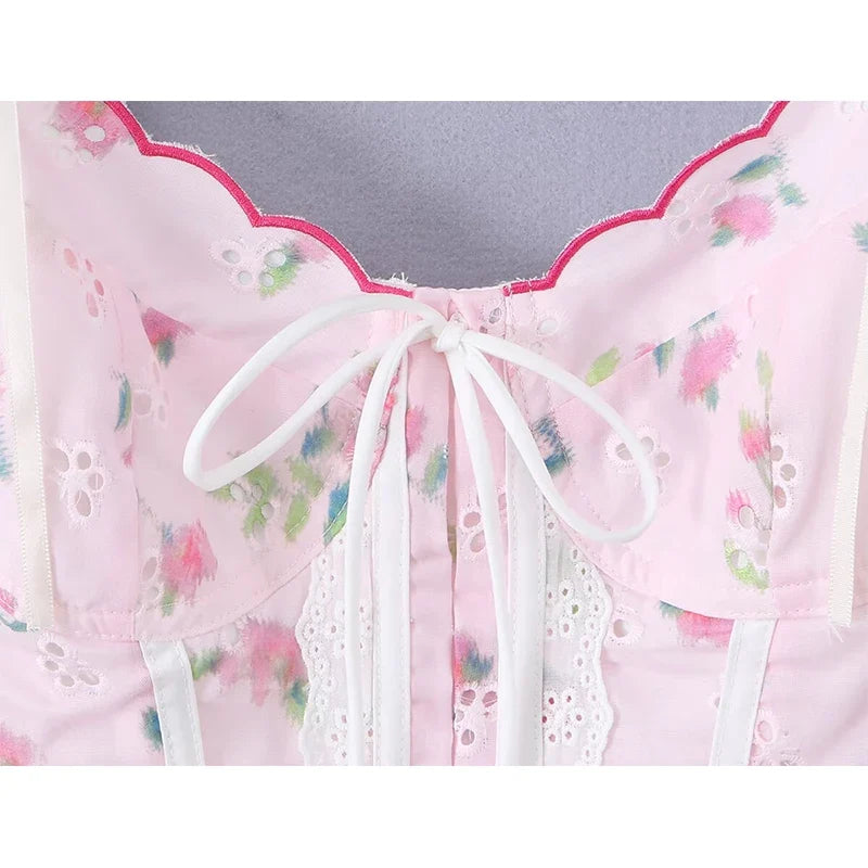 TIA FLORAL CORSET TOP