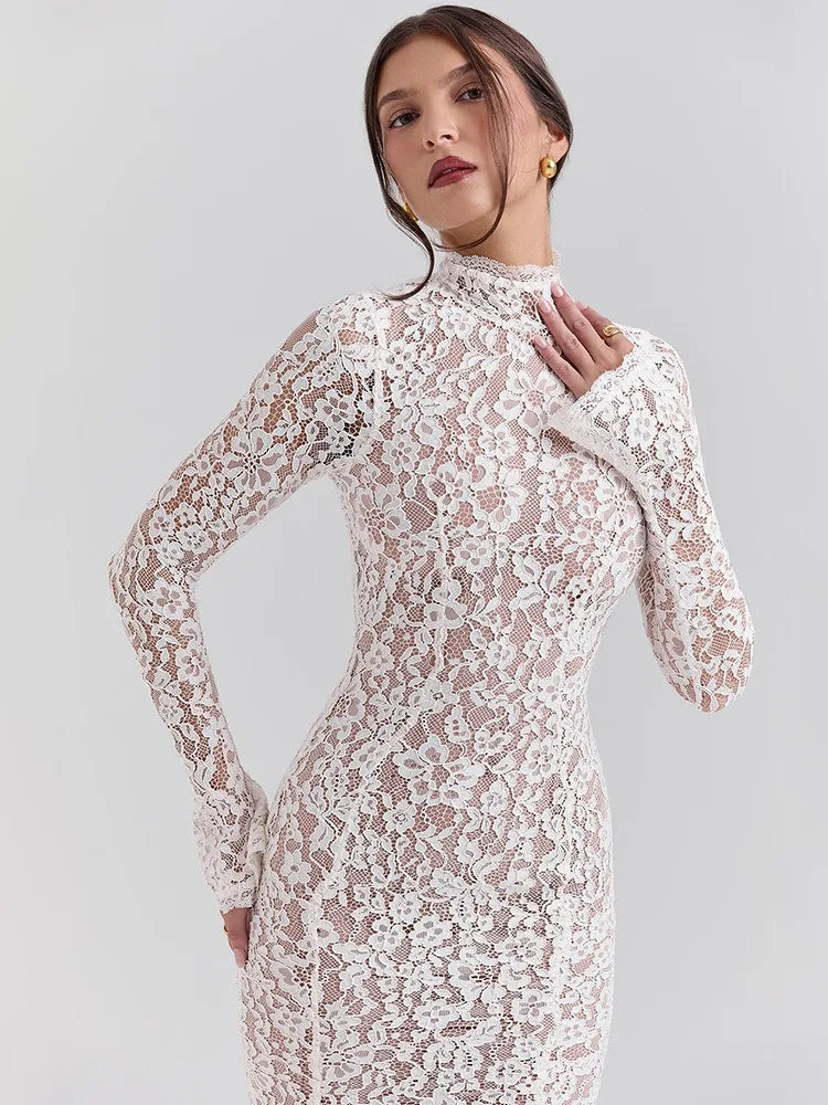 TEREYA LACE MAXI DRESS
