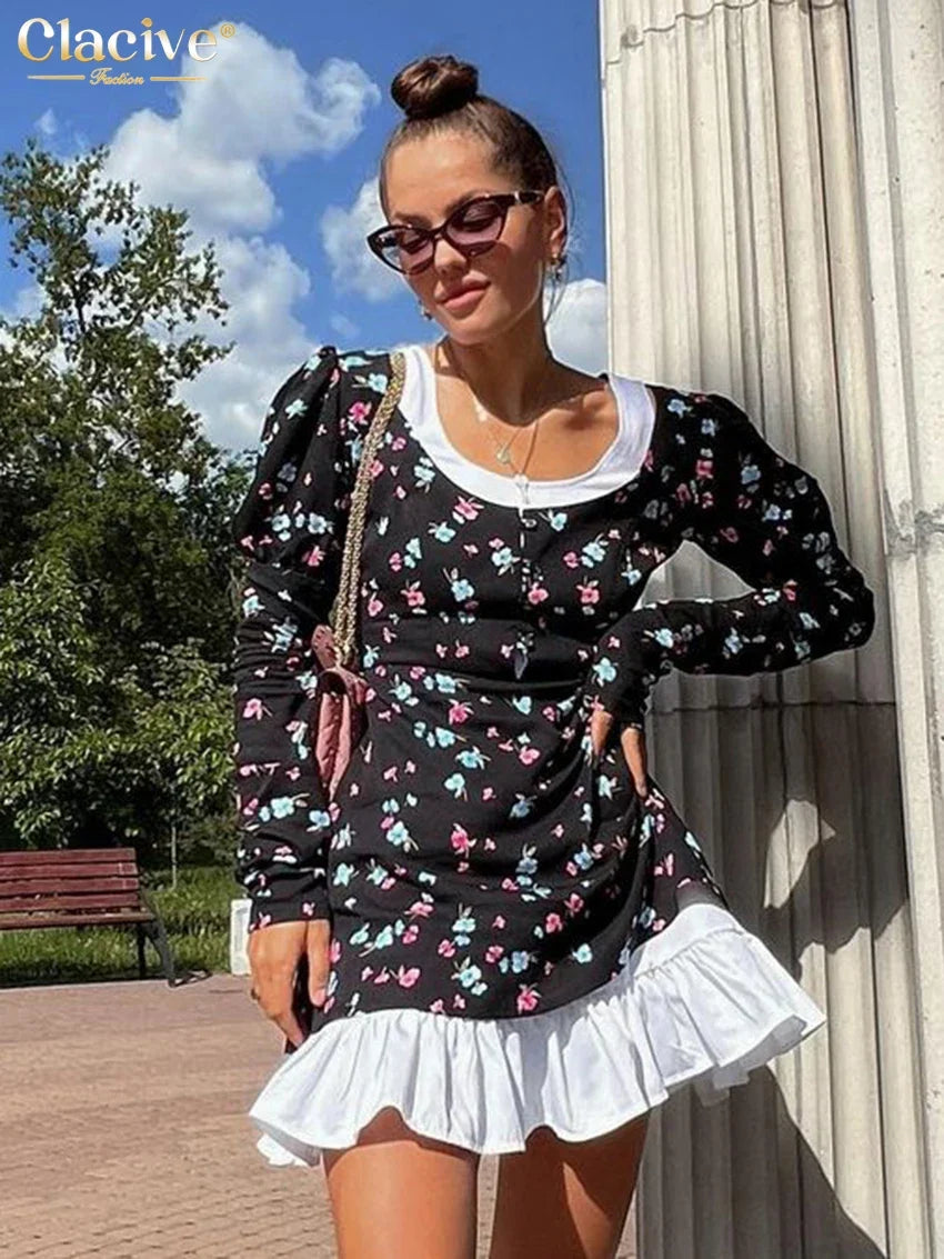 PRINT MINI DRESS