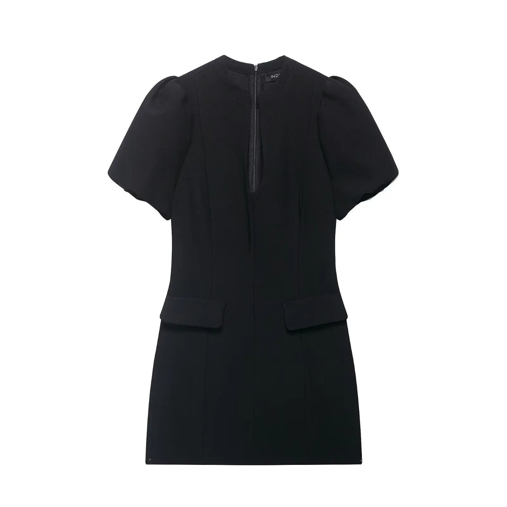 LENA PUFF SLEEVE MINI DRESS