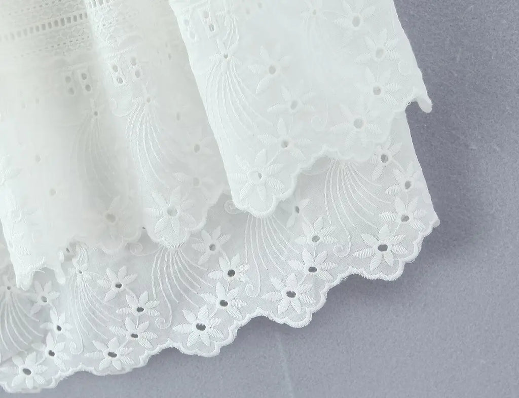 ELLIS EMBROIDERY MINI DRESS