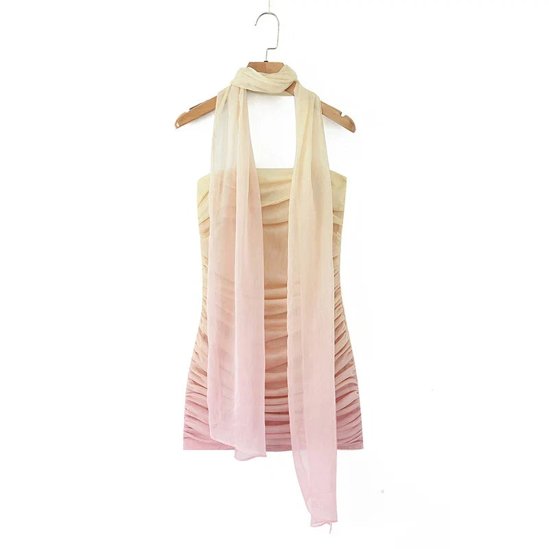 MICA MESH MINI DRESS