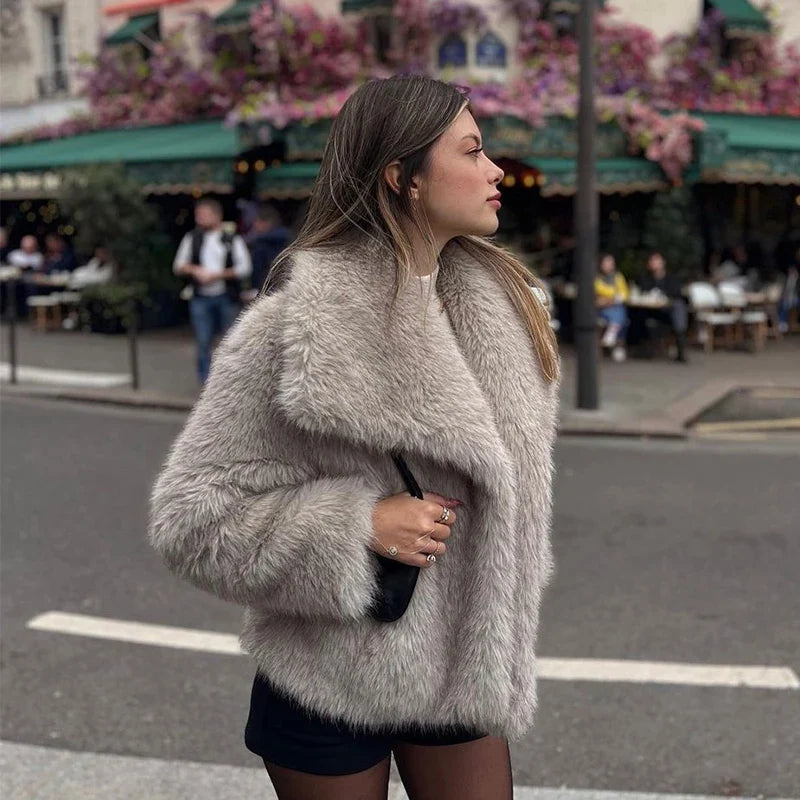 NAMI FAUX FUR COAT