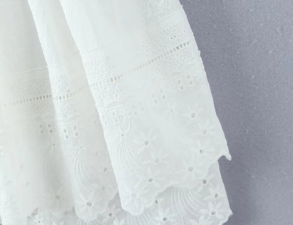 ELLIS EMBROIDERY MINI DRESS