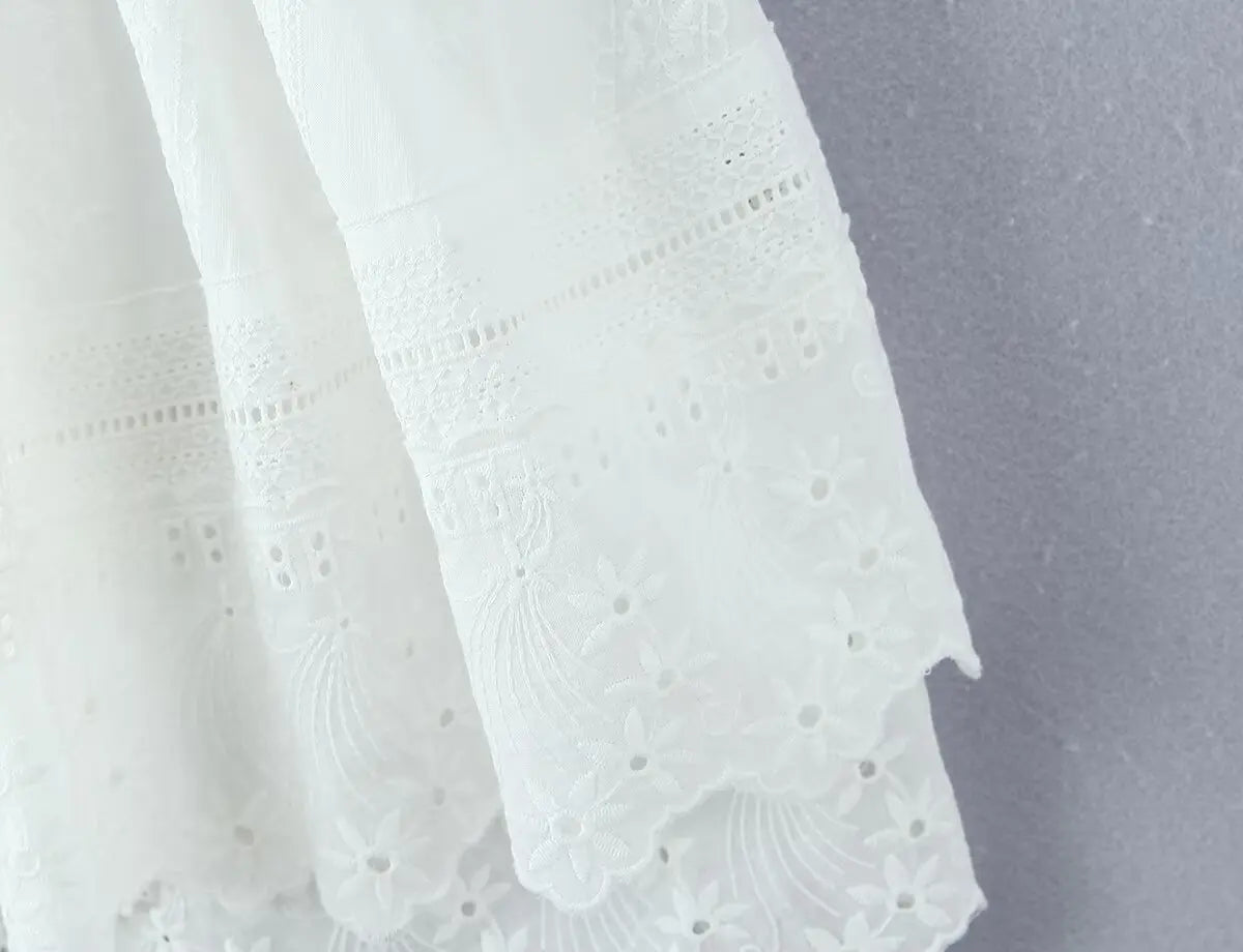 ELLIS EMBROIDERY MINI DRESS