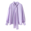 PAREA TIE BOW BLOUSE